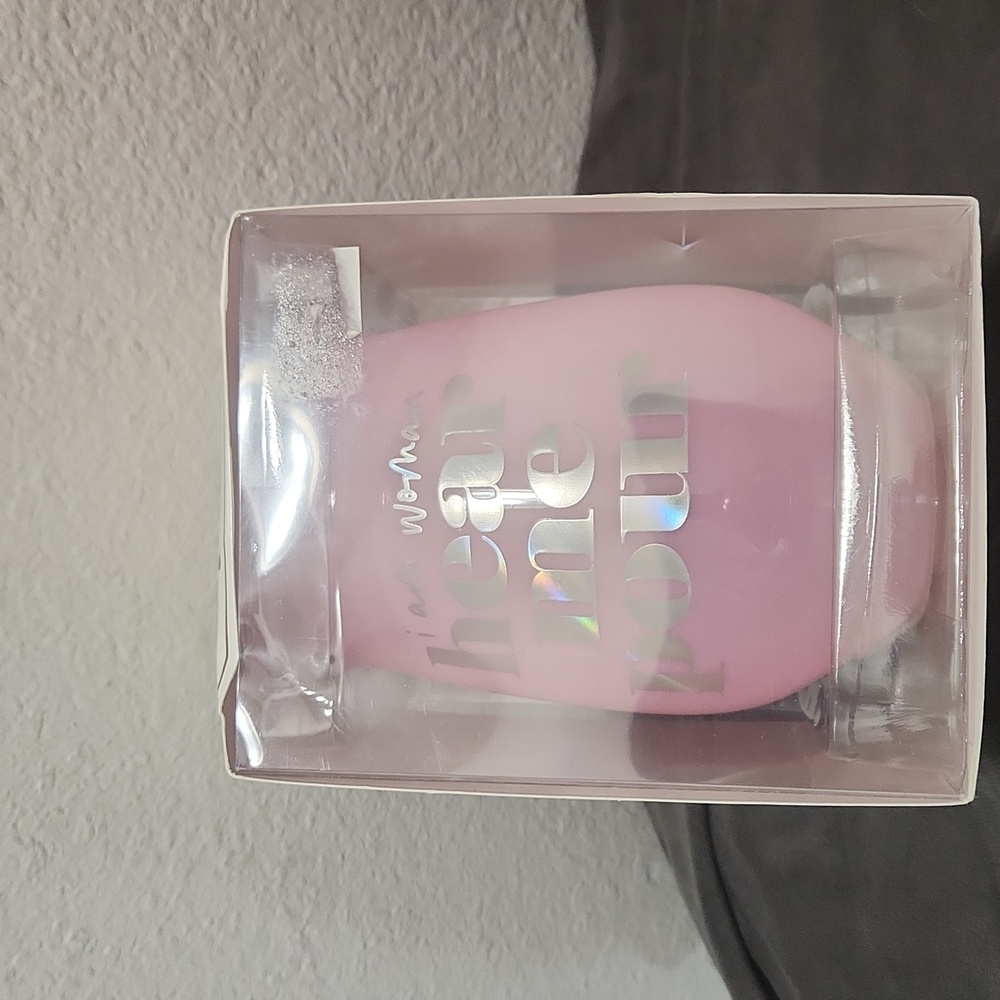 “I am Woman Hear Me Pour” 30oz Full Bottle Stemless Wine Glass